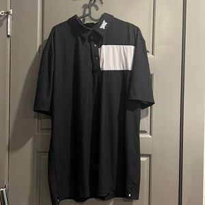 PXG black and grey golf polo
